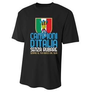 3 Volte Campioni Senza Rubare Napoli Tifosi Napoletani 1926 Performance Sprint T-Shirt