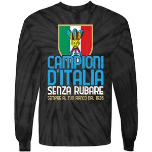 3 Volte Campioni Senza Rubare Napoli Tifosi Napoletani 1926 Tie-Dye Long Sleeve Shirt