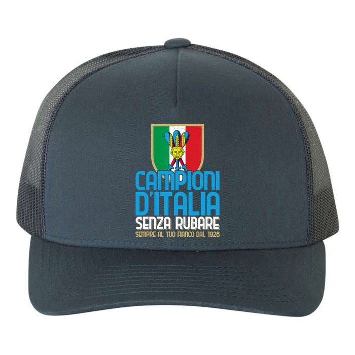 3 Volte Campioni Senza Rubare Napoli Tifosi Napoletani 1926 Yupoong Adult 5-Panel Trucker Hat