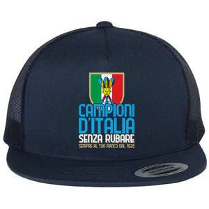 3 Volte Campioni Senza Rubare Napoli Tifosi Napoletani 1926 Flat Bill Trucker Hat