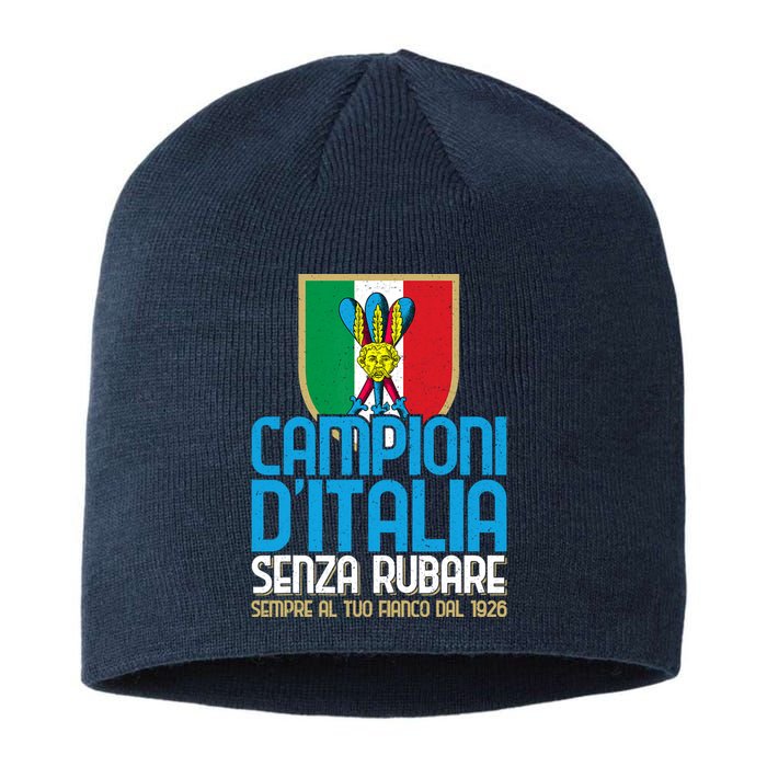 3 Volte Campioni Senza Rubare Napoli Tifosi Napoletani 1926 Sustainable Beanie