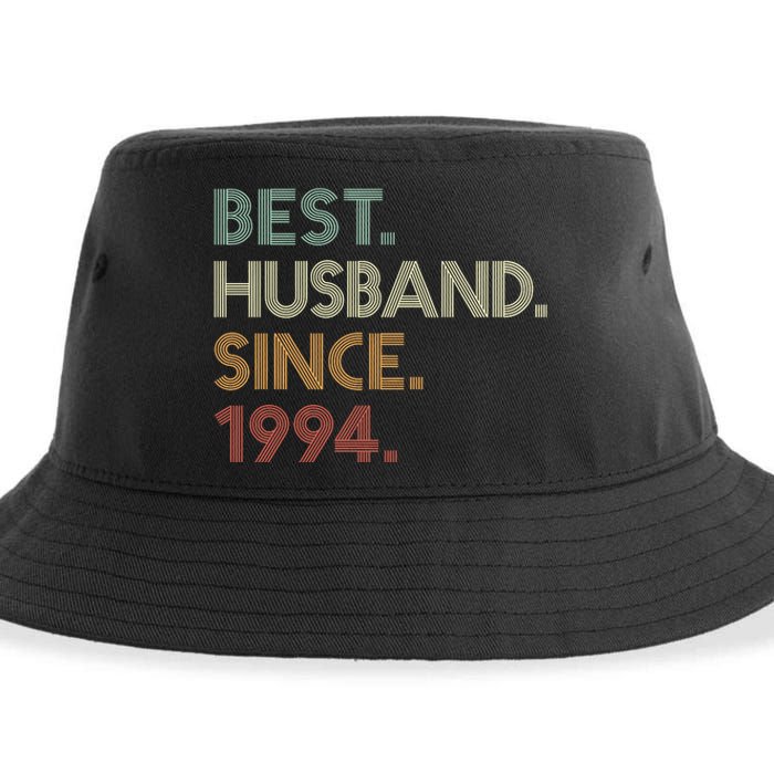 30th Wedding Anniversary Best Husband Since 1994 Sustainable Bucket Hat