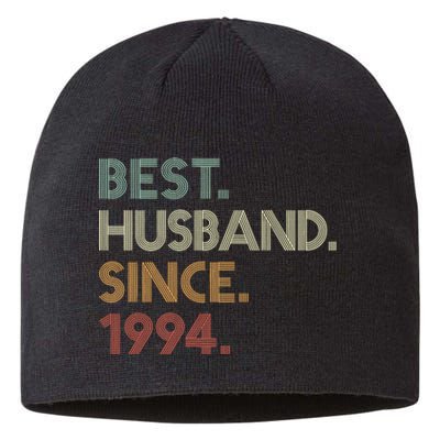 30th Wedding Anniversary Best Husband Since 1994 Sustainable Beanie