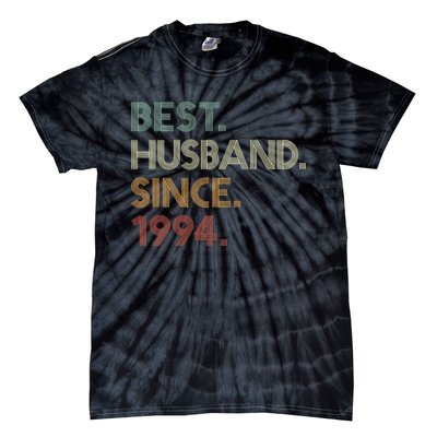 30th Wedding Anniversary Best Husband Since 1994 Tie-Dye T-Shirt