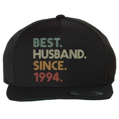 30th Wedding Anniversary Best Husband Since 1994 Wool Snapback Cap