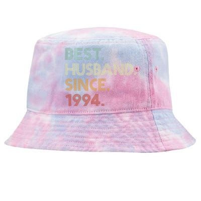 30th Wedding Anniversary Best Husband Since 1994 Tie-Dyed Bucket Hat