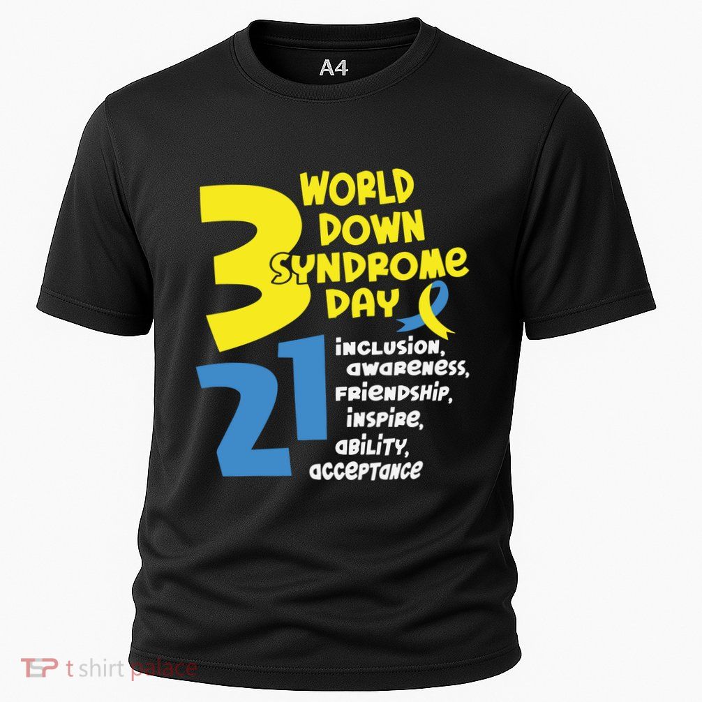 321 World Down Syndrome Day T21 Down Syndrome Down Right Perfect Performance Shirt