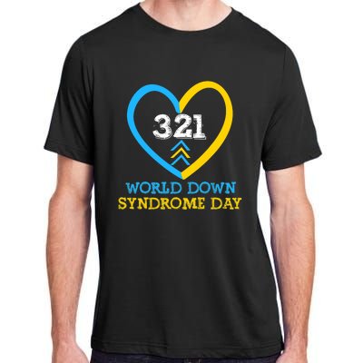 321 World Down Syndrome Awareness Day Trisomy 21 Adult ChromaSoft Performance T-Shirt