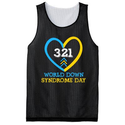 321 World Down Syndrome Awareness Day Trisomy 21 Mesh Reversible Basketball Jersey Tank