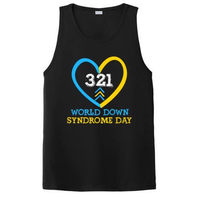 321 World Down Syndrome Awareness Day Trisomy 21 PosiCharge Competitor Tank