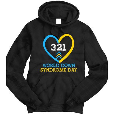 321 World Down Syndrome Awareness Day Trisomy 21 Tie Dye Hoodie