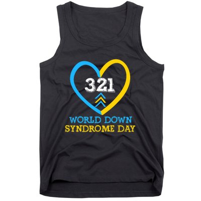 321 World Down Syndrome Awareness Day Trisomy 21 Tank Top