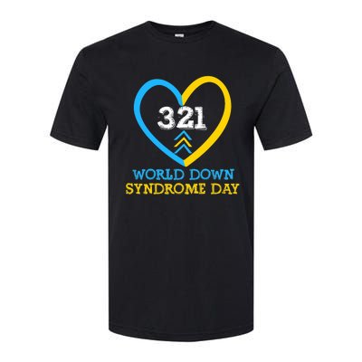 321 World Down Syndrome Awareness Day Trisomy 21 Softstyle CVC T-Shirt