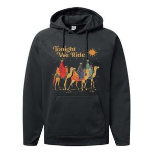 3 Wise Tonight We Ride Christmas Performance Fleece Hoodie