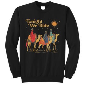 3 Wise Tonight We Ride Christmas Sweatshirt