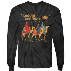 3 Wise Tonight We Ride Christmas Tie-Dye Long Sleeve Shirt