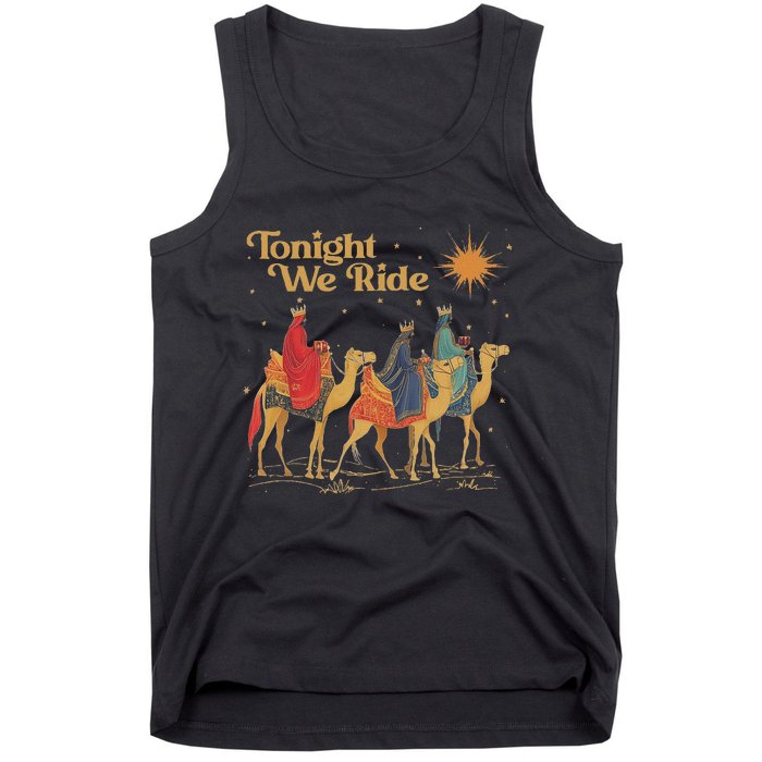 3 Wise Tonight We Ride Christmas Tank Top