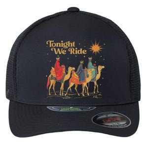 3 Wise Tonight We Ride Christmas Flexfit Unipanel Trucker Cap