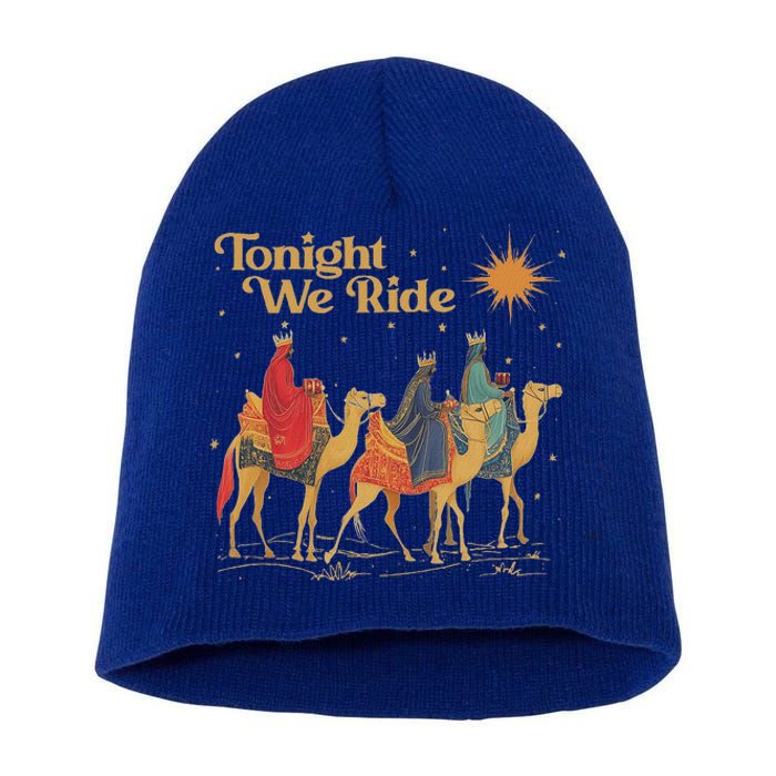 3 Wise Tonight We Ride Christmas Short Acrylic Beanie