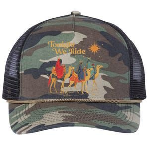 3 Wise Tonight We Ride Christmas Retro Rope Trucker Hat Cap