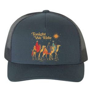 3 Wise Tonight We Ride Christmas Yupoong Adult 5-Panel Trucker Hat