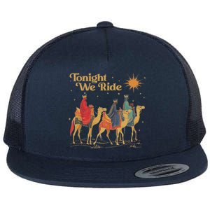 3 Wise Tonight We Ride Christmas Flat Bill Trucker Hat