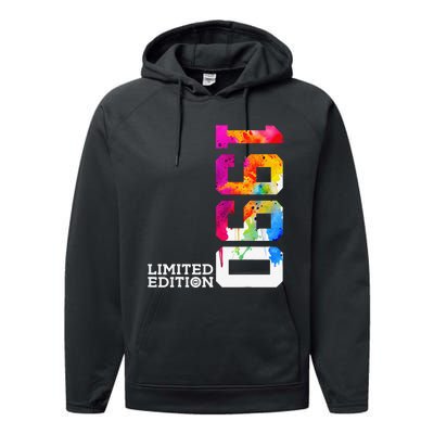 33 Years 33rd Birthday Limited Edition 1990 Performance Fleece Hoodie