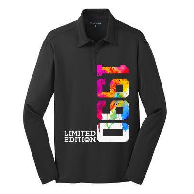 33 Years 33rd Birthday Limited Edition 1990 Silk Touch Performance Long Sleeve Polo