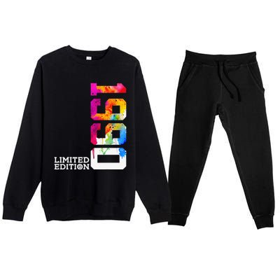 33 Years 33rd Birthday Limited Edition 1990 Premium Crewneck Sweatsuit Set