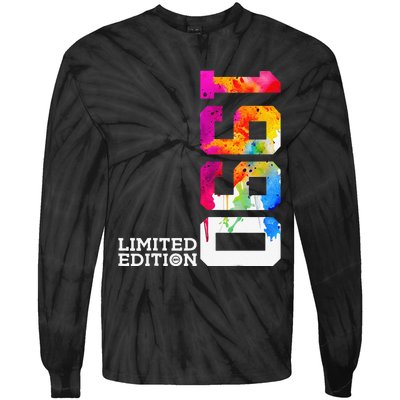 33 Years 33rd Birthday Limited Edition 1990 Tie-Dye Long Sleeve Shirt