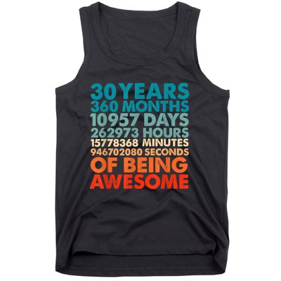 30 Years 360 Months Of Being Awesome 30th Birthday m.e.n Tank Top