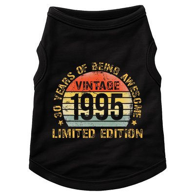 30 Year Birthday Decorations Gag 30yr 1995 30th Birthday Gift Doggie Tank