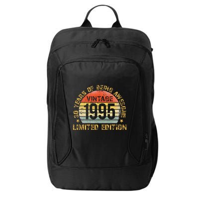 30 Year Birthday Decorations Gag 30yr 1995 30th Birthday Gift City Backpack
