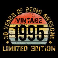 30 Year Birthday Decorations Gag 30yr 1995 30th Birthday Gift Impact Tech Backpack