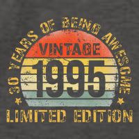 30 Year Birthday Decorations Gag 30yr 1995 30th Birthday Gift Vector Backpack