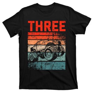 3 Year Old 3rd Birthday Monster Truck T-Shirt