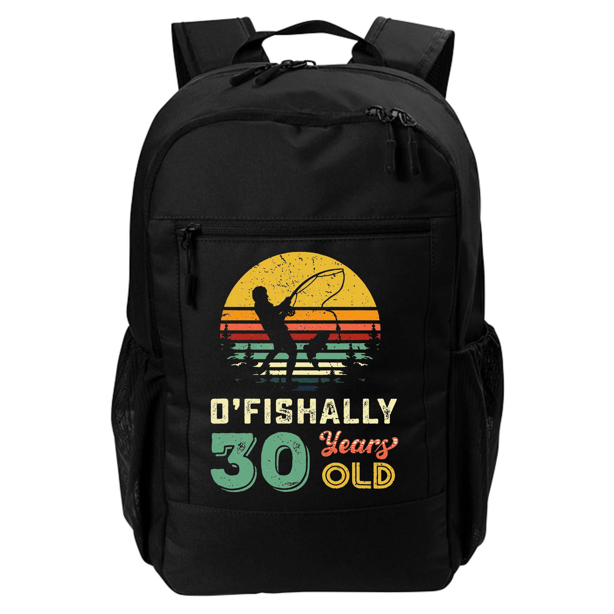 30 Years Old Fishing Gift 30th Birthday Cool Thirty Year Old Backpack