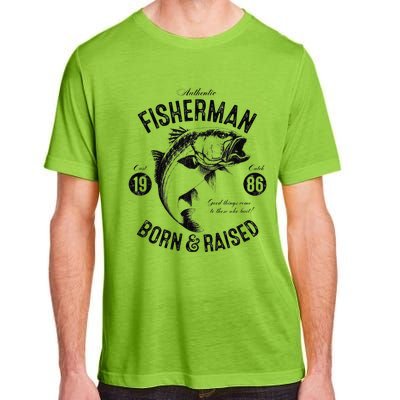 37 Year Old Fisherman Fishing 1986 37th Birthday Gift Adult ChromaSoft Performance T-Shirt