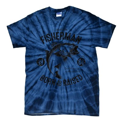 37 Year Old Fisherman Fishing 1986 37th Birthday Gift Tie-Dye T-Shirt