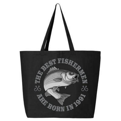 32 Year Old Fisherman Fishing 1991 32nd Birthday 25L Jumbo Tote