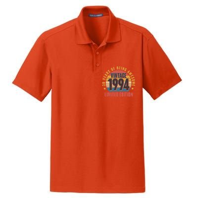 30 Years Of Being Awesome 1994 Limited Edition Vintage Retro Dry Zone Grid Polo