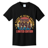 30 Years Of Being Awesome 1994 Limited Edition Vintage Retro Kids T-Shirt