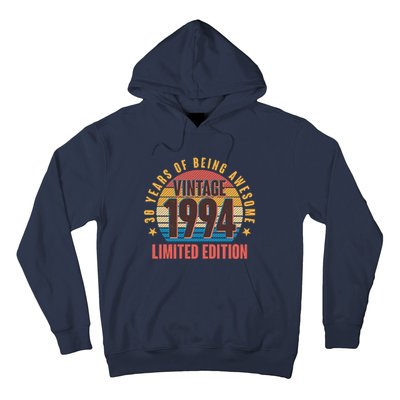 30 Years Of Being Awesome 1994 Limited Edition Vintage Retro Hoodie