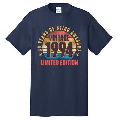 30 Years Of Being Awesome 1994 Limited Edition Vintage Retro Tall T-Shirt