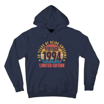 30 Years Of Being Awesome 1994 Limited Edition Vintage Retro Tall Hoodie