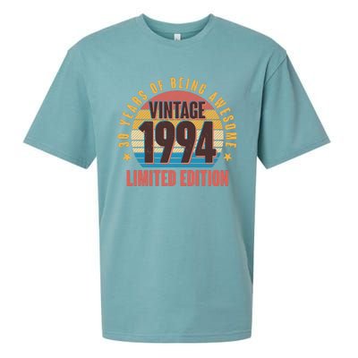 30 Years Of Being Awesome 1994 Limited Edition Vintage Retro Sueded Cloud Jersey T-Shirt