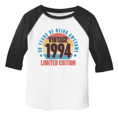 30 Years Of Being Awesome 1994 Limited Edition Vintage Retro Toddler Fine Jersey T-Shirt