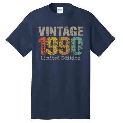 34 Year Old Gifts Vintage 1990 Limited Edition 34th Birthday Tall T-Shirt