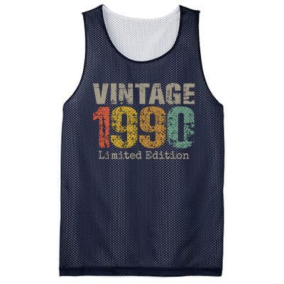 34 Year Old Gifts Vintage 1990 Limited Edition 34th Birthday Mesh Reversible Basketball Jersey Tank