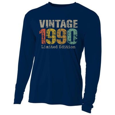 34 Year Old Gifts Vintage 1990 Limited Edition 34th Birthday Cooling Performance Long Sleeve Crew